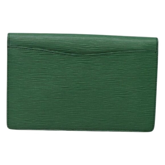 LOUIS VUITTON Epi Montaigne 27 Clutch Bag Green M52654 LV Auth 120494 - Picture 3 of 16